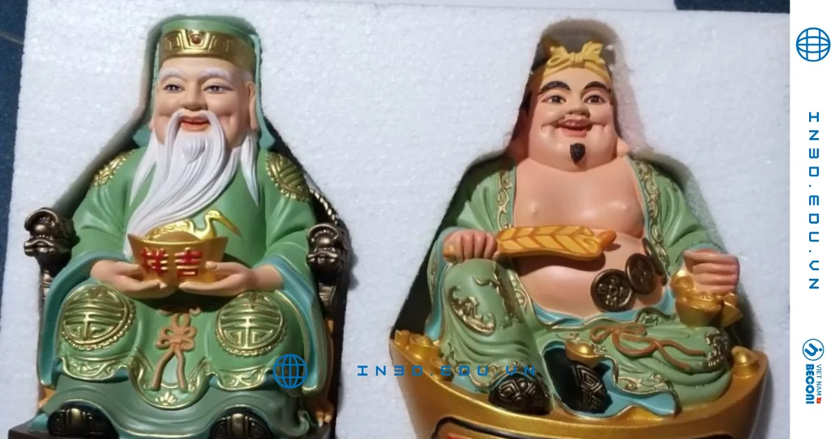 Than Tai and Ong Dia statue patterns made for bronze or composite casting – CT3D workshop