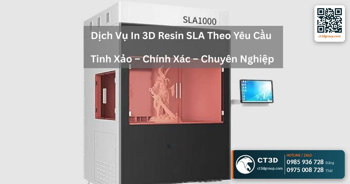 In 3D SLA là gì? Công nghệ quang hóa nhựa lỏng bằng laser cho người mới