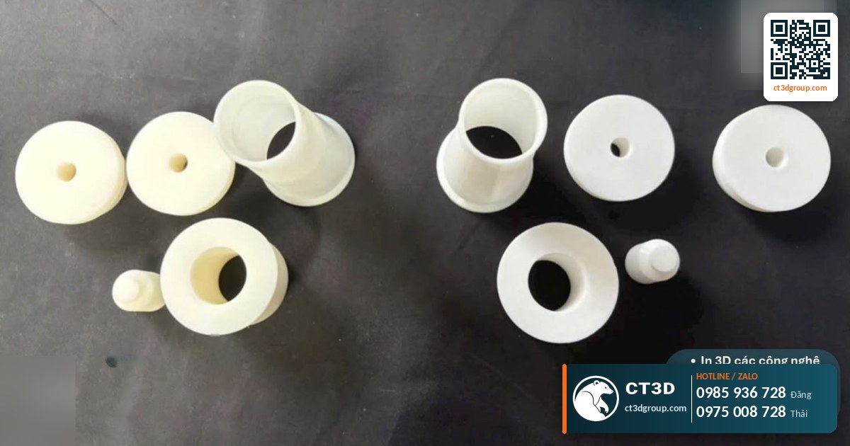In 3D resin chịu lực Tough, ABS-like: cơ tính, ngàm bấm, dung sai lắp ghép