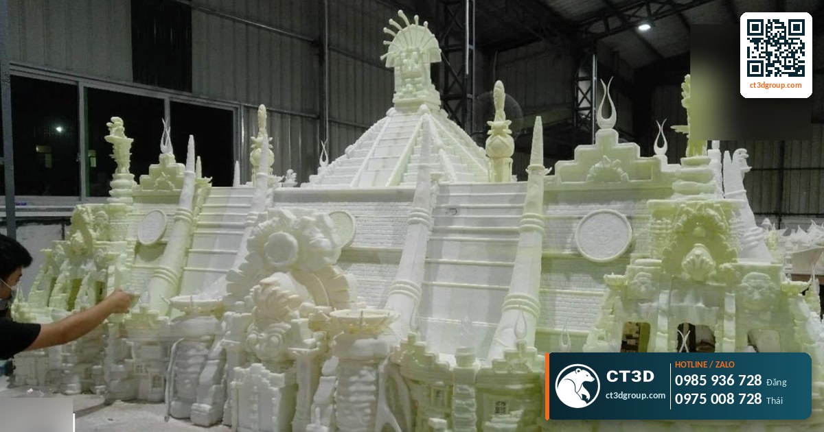In 3D resin khổ lớn 800×800×500 mm: tượng, mẫu lớn liền khối, làm rỗng