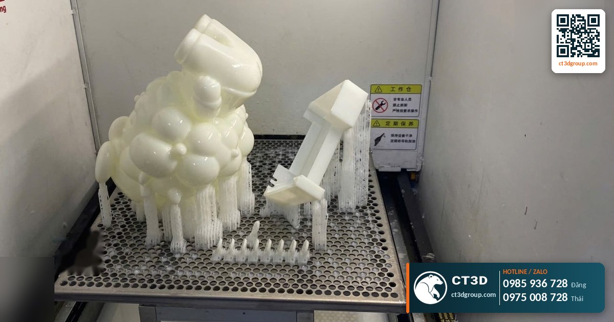 In 3D resin nha khoa, y tế: mẫu hàm, máng, mô hình giải phẫu ±0,03 mm