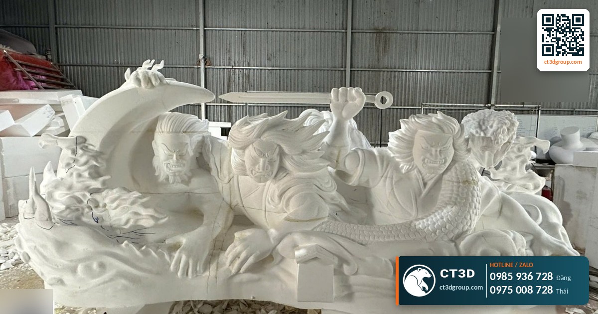 Making mascots: CNC foam cutting, composite coating and 3D-printed facial details – illustration 2