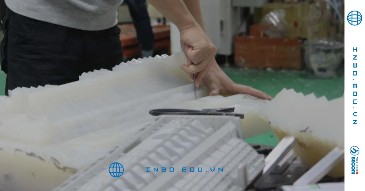 Silicone mold casting of resin parts at CT3D – custom molds made to order