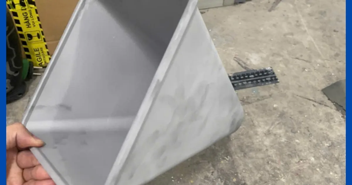 Metal 3D printed part from a CT3D SLM project – steel or aluminum alloy